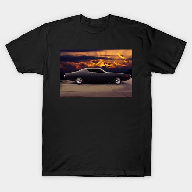 dodge charger, dodge 1972 T-Shirt by hottehue